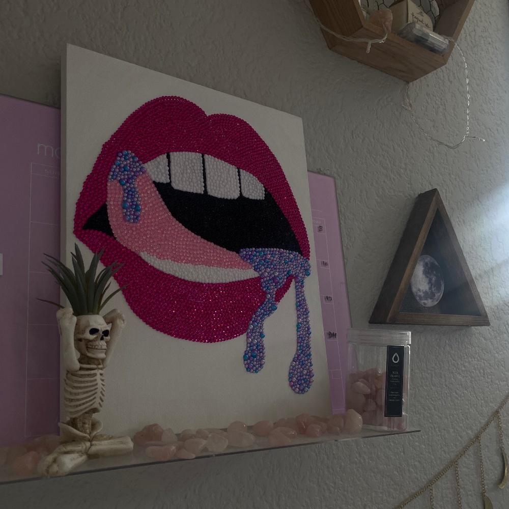 CANDY LIPS CUSTOM CANVAS ART